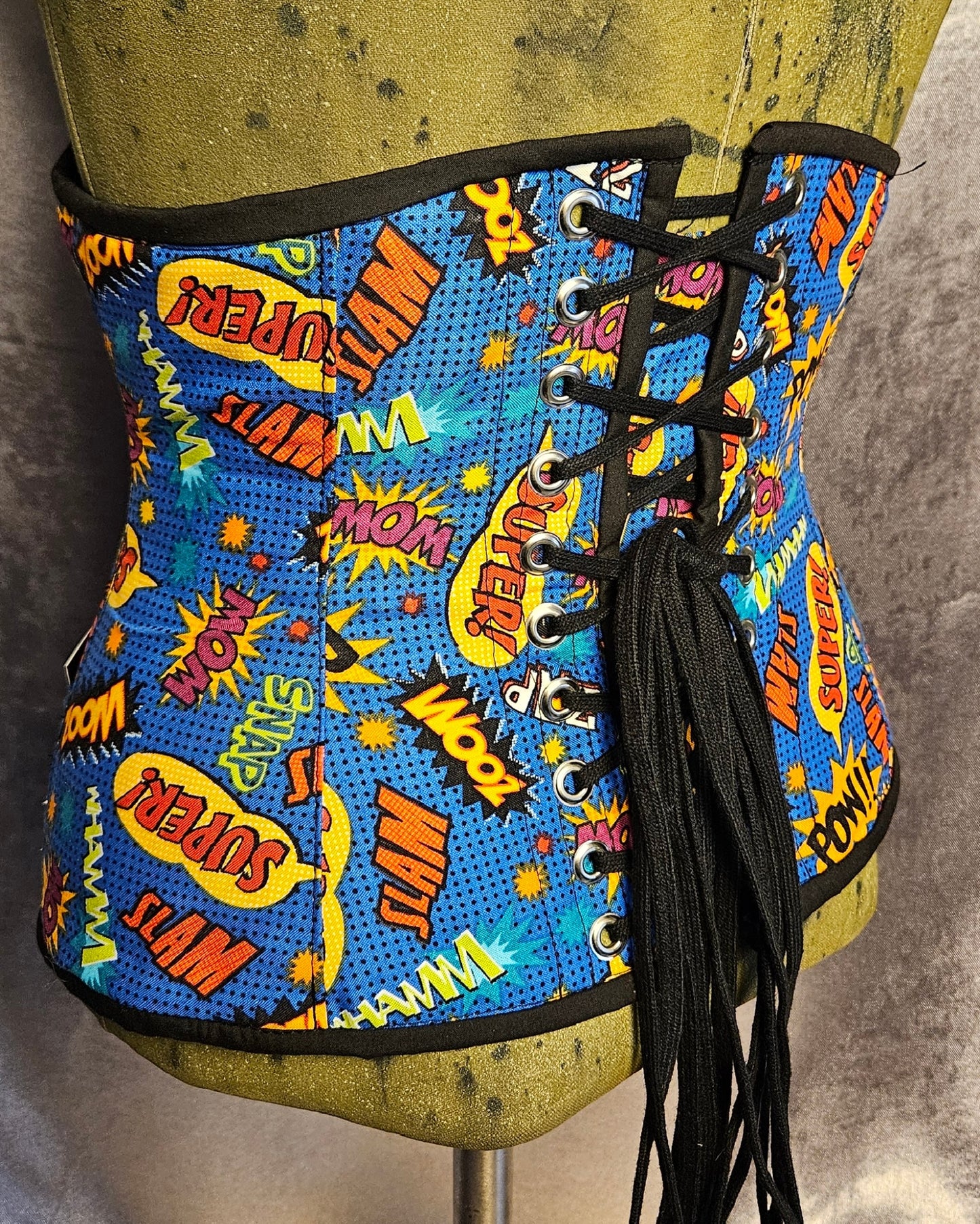 Comic Book Fabric Underbust