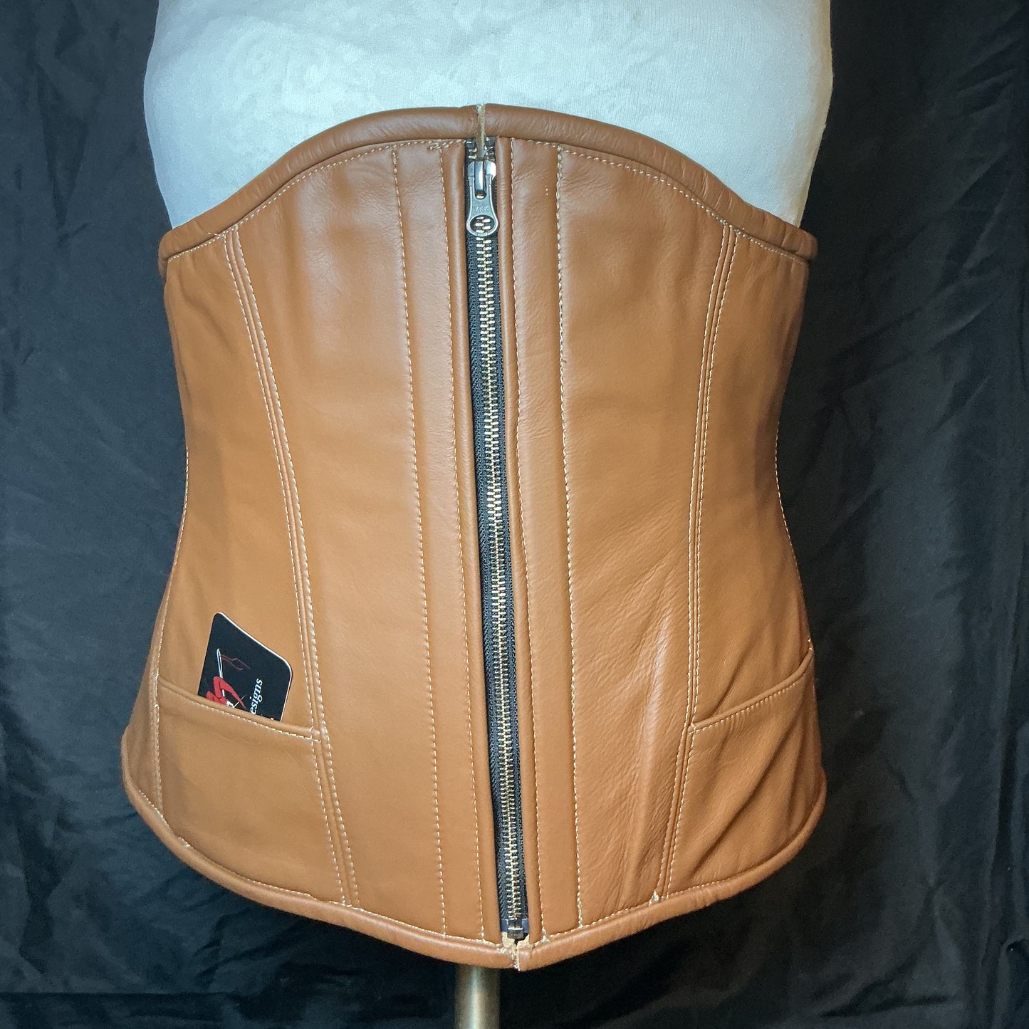 Brown Leather Underbust