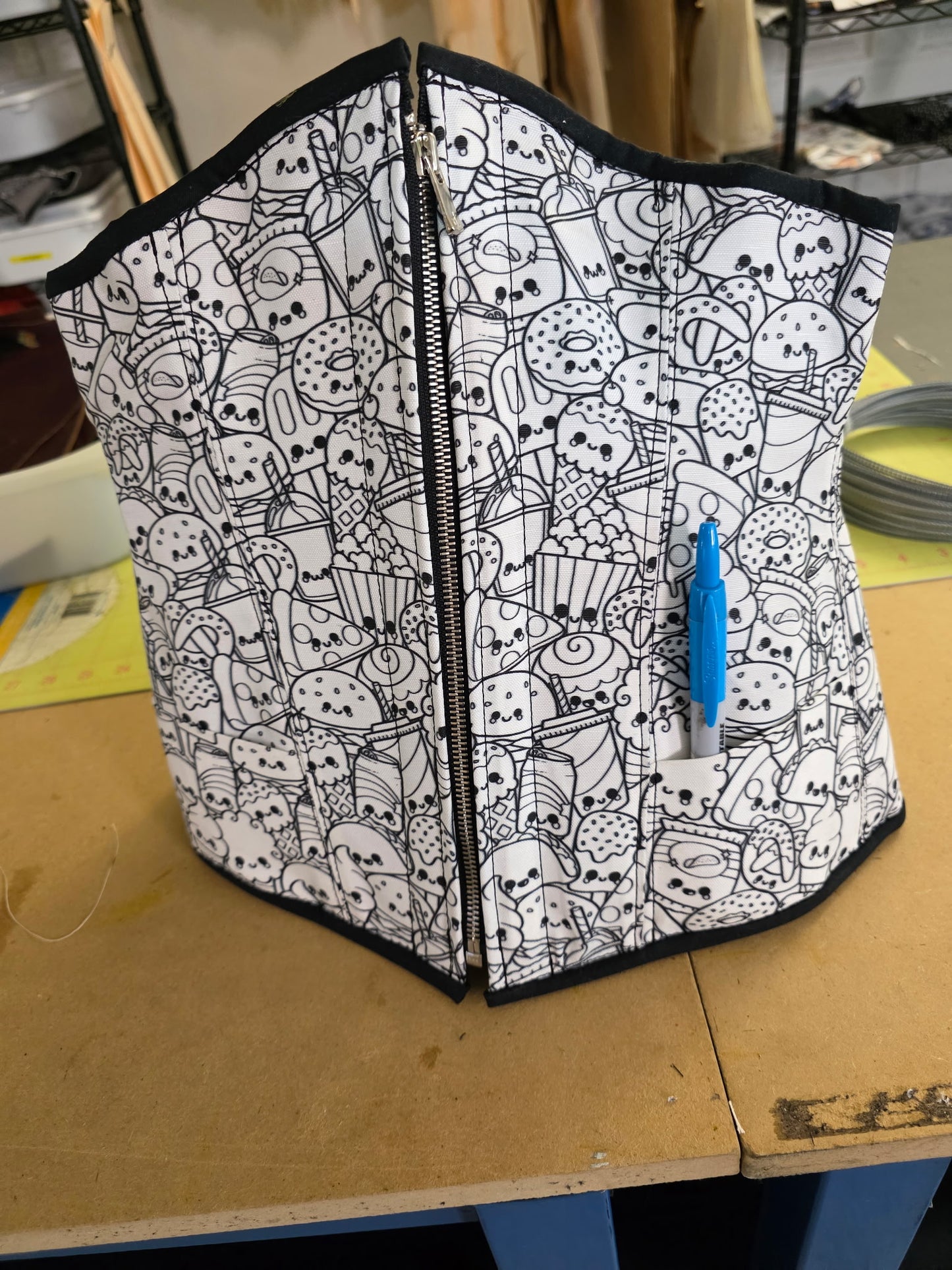 Coloring Book Fabric Underbust