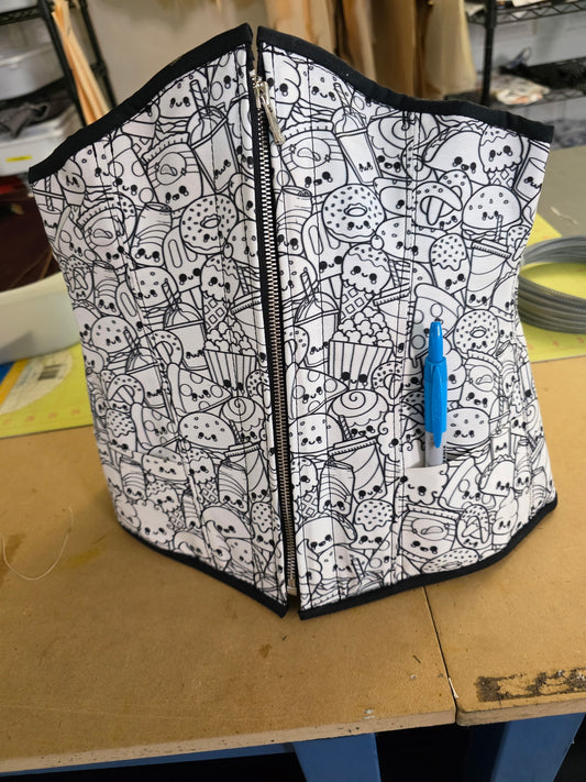 Coloring Book Fabric Underbust