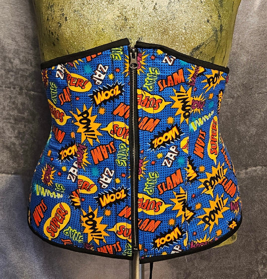 Comic Book Fabric Underbust