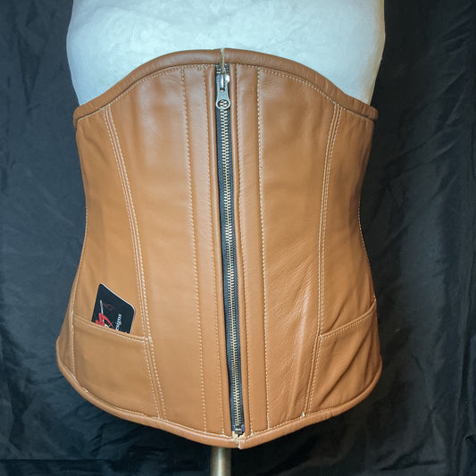 Brown Leather Underbust